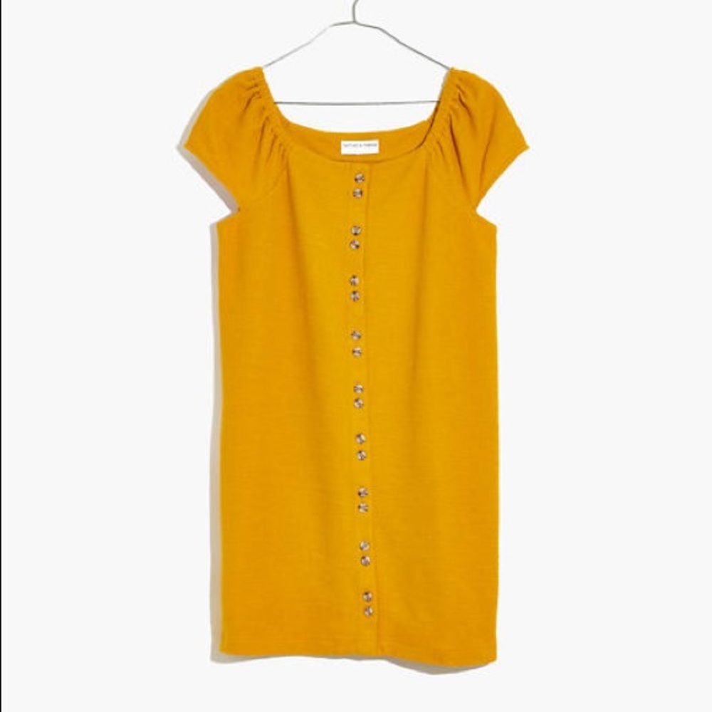 Texture and thread cap sleeve dress